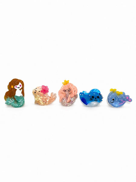 Set of 5 Mini Sea Hair Clips | Tiger Tree