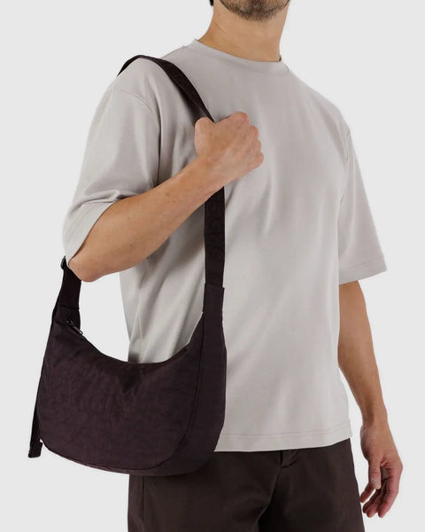 Baggu | Medium Nylon Crescent Bag | Chocolate Plum