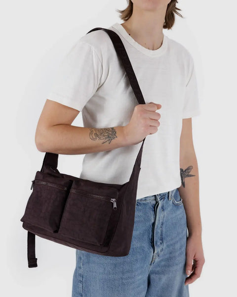 Baggu | Medium Cargo Crossbody | Chocolate Plum