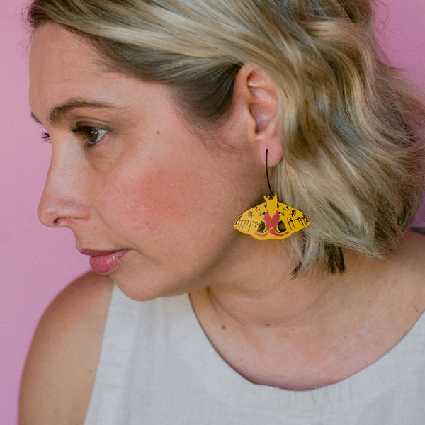 Midi Moth earrings in IO Moth | Denzandco