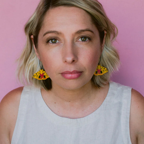 Midi Moth earrings in IO Moth | Denzandco