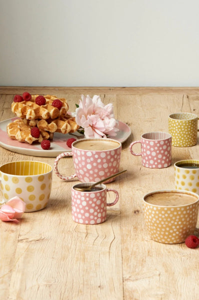CHINO MUG PINK DOT  | Jones & Co