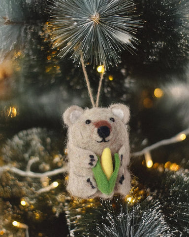 Felt Ornament Garden Giggles Wombat | La La Land