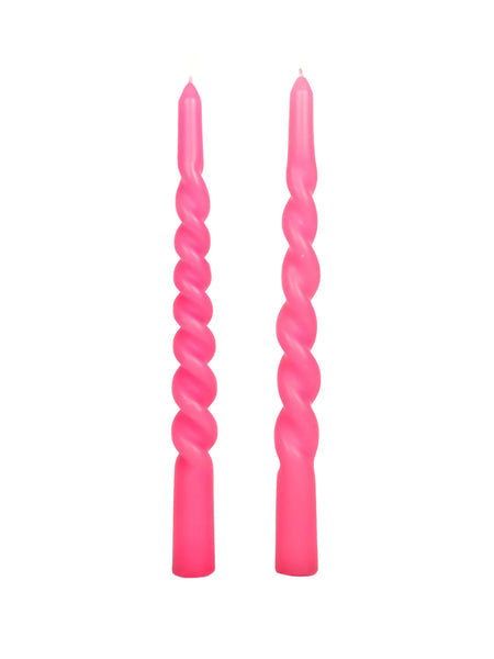 Spiral Taper Candle Pink Clouds | La La Land