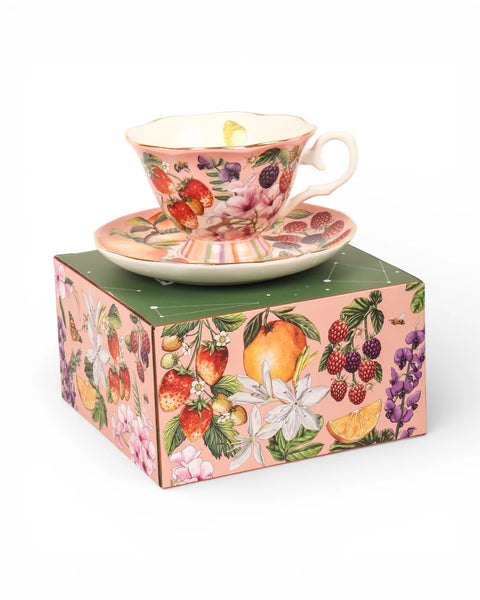 Tea Cup & Saucer Bountiful Harvest | La La Land