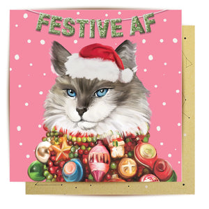 Greeting Card Festive As Fuck | La La Land
