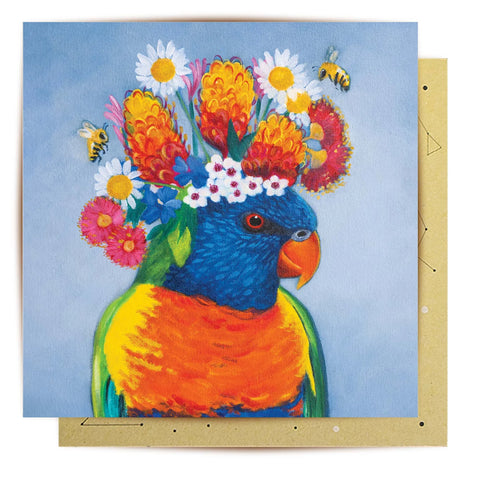 Floral Rainbow Lorikeet | La La Land