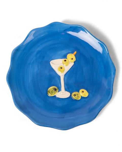Seaview Stoneware Cocktail Plate | La La Land