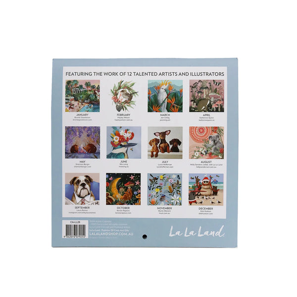 2026 Artists Calendar | La La Land