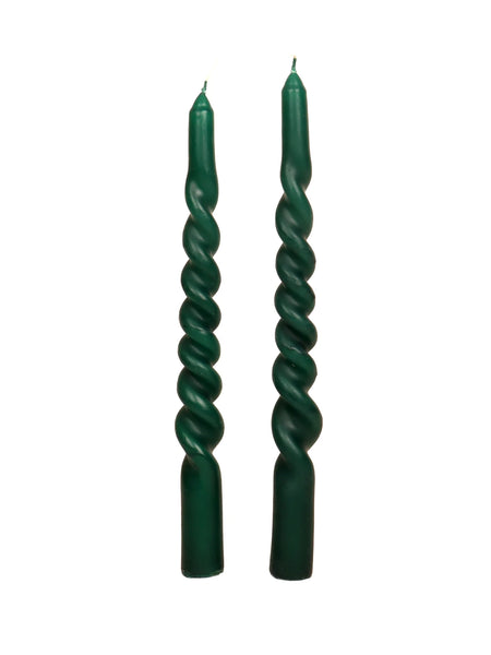 Spiral Taper Candle Foliage Green | La La Land