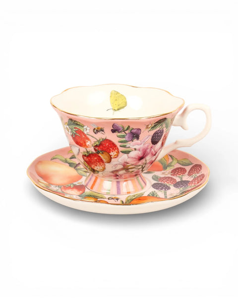 Tea Cup & Saucer Bountiful Harvest | La La Land