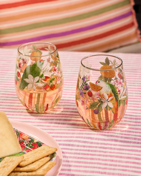 Glass Tumbler Large (Set of 2 glasses) Bountiful Harvest | La la land