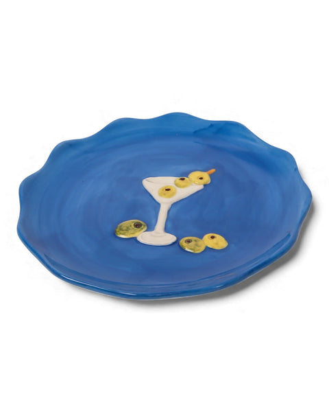 Seaview Stoneware Cocktail Plate | La La Land