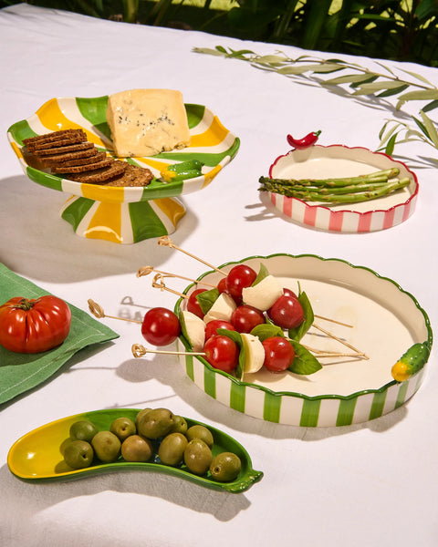 Seaview Stoneware Dill Platter | La La Land