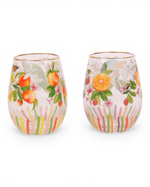 Glass Tumbler Large (Set of 2 glasses) Bountiful Harvest | La la land