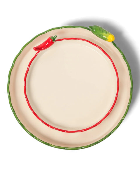 Seaview Stoneware Dill Small Dish | La La Land