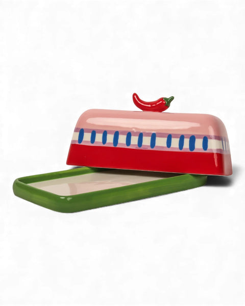 Seaview Stoneware Hot Chilli Butter Dish | La La Land