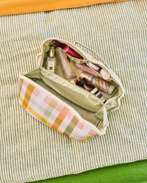 Cosmetic bag Golden Hour Checked | La La Land