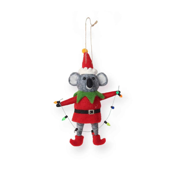 Felt Ornament Elf Koala | La La Land