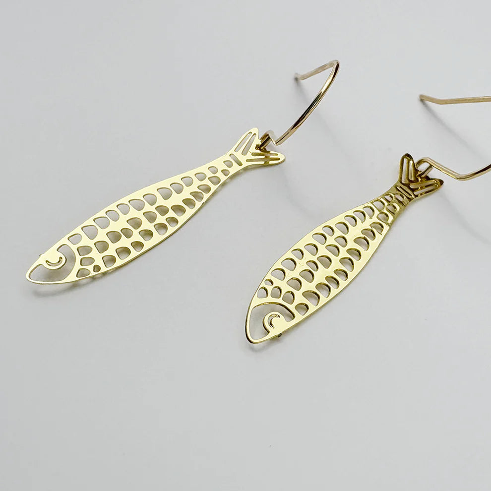 Mini Fishy Earring in Gold | Denzandco