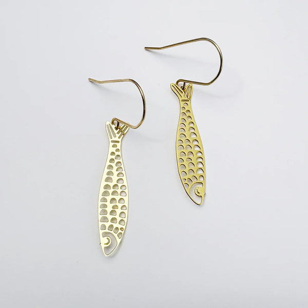 Mini Fishy Earring in Gold | Denzandco