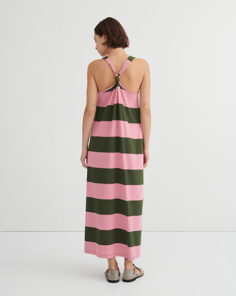 MOTTO DRESS - Begonia Stripe | Kowtow