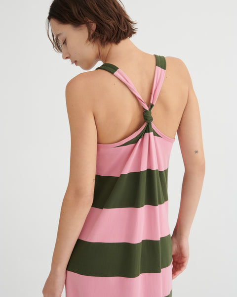 MOTTO DRESS - Begonia Stripe | Kowtow