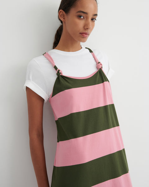 MOTTO DRESS - Begonia Stripe | Kowtow