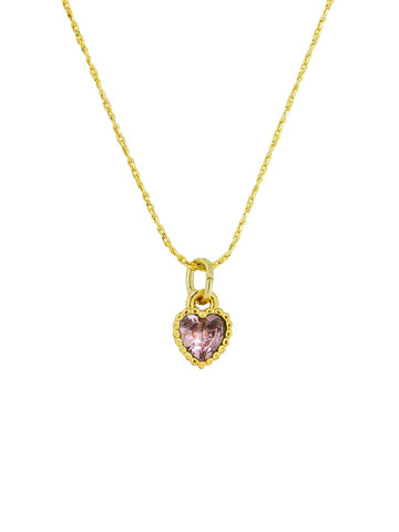 Pink Heart Pendant Necklace | Tiger Tree