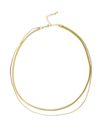Gold Grace Double Chain Necklace | Tiger Tree