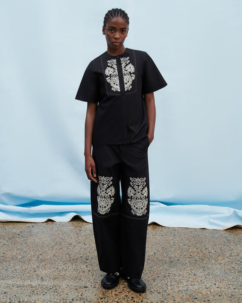 PERCUSSION TOP - Black | Kowtow
