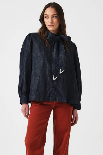 Poet Blouse - Pacific Blue | Seventy + Mochi