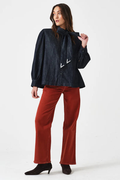 Poet Blouse - Pacific Blue | Seventy + Mochi