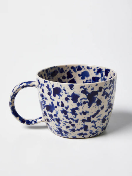 SPLATTER CHINO MUG BLUE | Jones and Co .