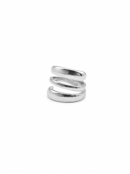Silver Triple Twist Ring | Tiger Tree
