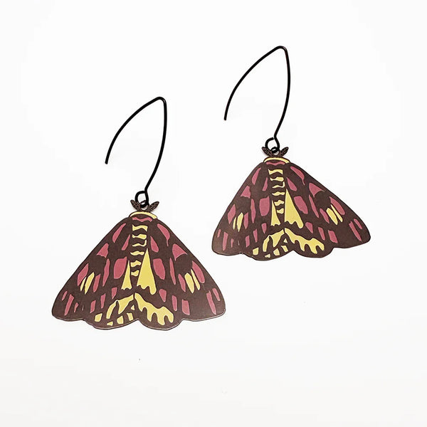 Midi Moth earrings in Sheep Moth | Denzandco