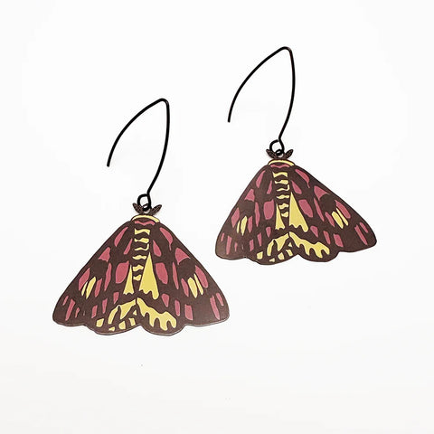 Midi Moth earrings in Sheep Moth | Denzandco