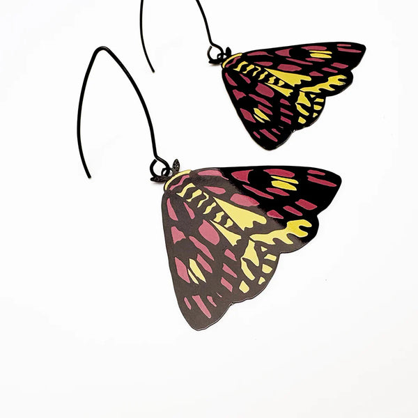 Midi Moth earrings in Sheep Moth | Denzandco