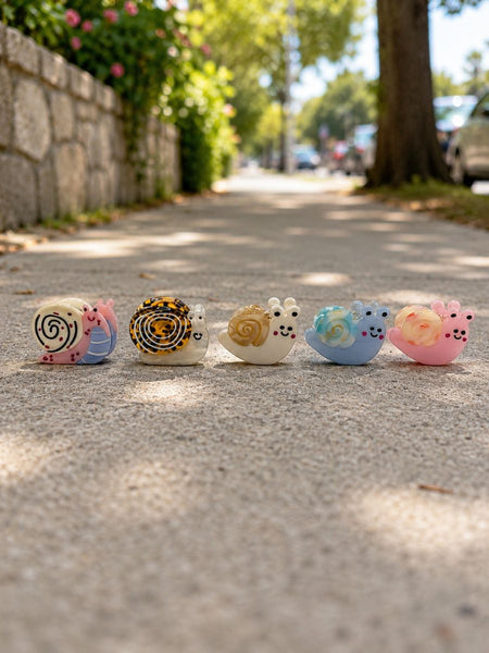 Set of 5 Mini Snail Hair Clips | Tiger Tree