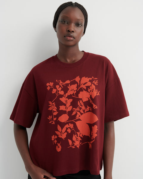 Stencil TEE - Maroon | Kowtow