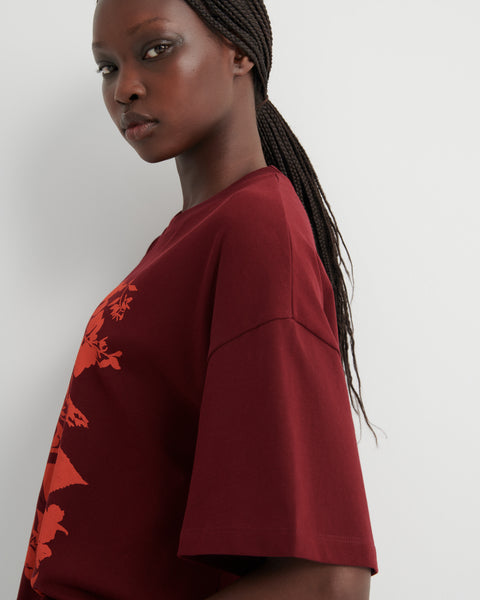 Stencil TEE - Maroon | Kowtow