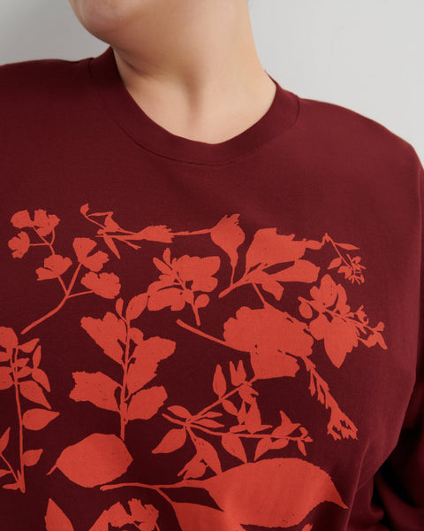 Stencil TEE - Maroon | Kowtow