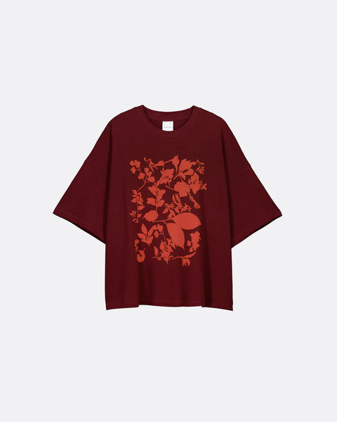 Stencil TEE - Maroon | Kowtow