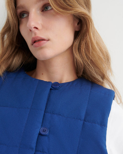 Studio Vest - Factory Blue | Kowtow