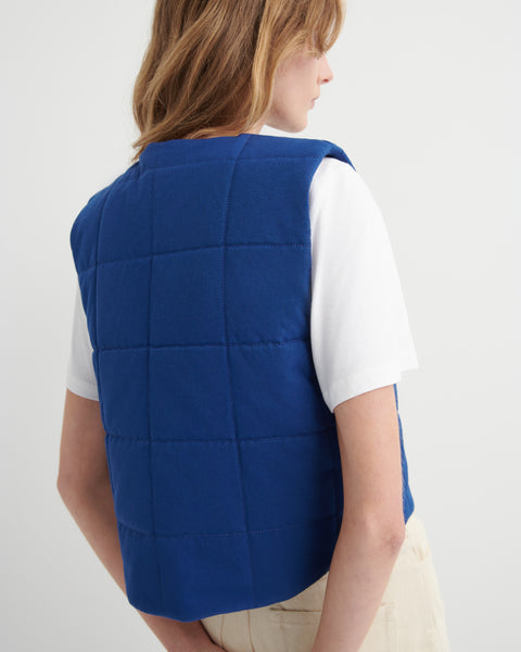 Studio Vest - Factory Blue | Kowtow