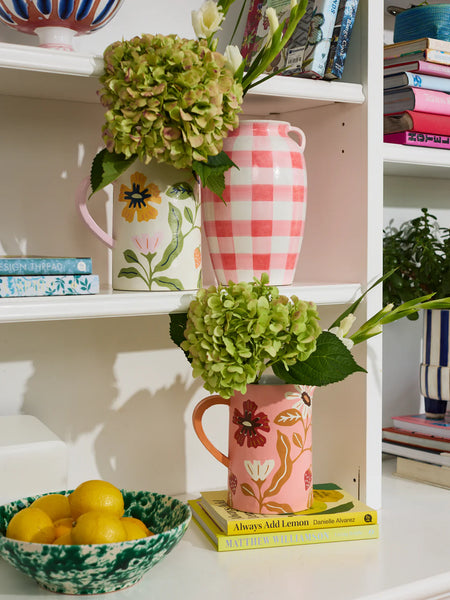 MEADOW JUG PINK | Jones & Co