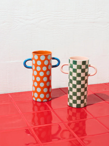 GRIFFE BLUE RED SPOT BUD VASE | Jones & Co