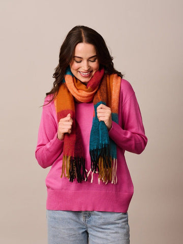 Megeve Scarf - Red | Tiger Tree