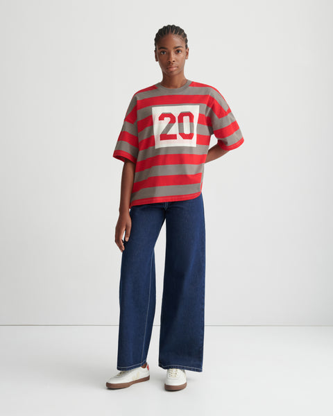 TWENTY TEE - Poppy Stripe | Kowtow