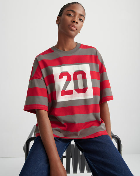 TWENTY TEE - Poppy Stripe | Kowtow